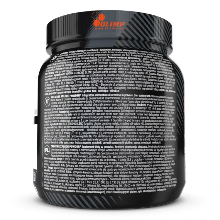 OLIMP Creatine Xplode Powder 500 g – bok opakowania