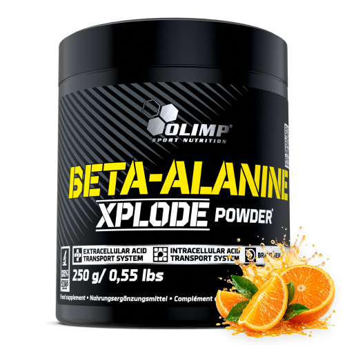 OLIMP Beta-Alanine Xplode Powder 250 g Pomarańcza – beta-alanina w proszku