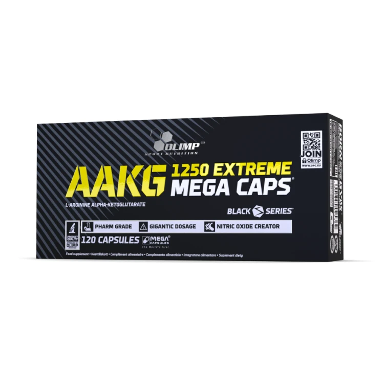 OLIMP AAKG 1250 Extreme Mega Caps – opakowanie 120 kapsułek