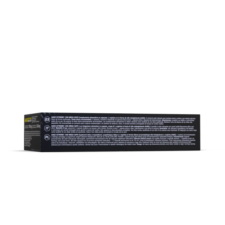OLIMP AAKG 1250 Extreme Mega Caps 120 kapsułek – spód opakowania