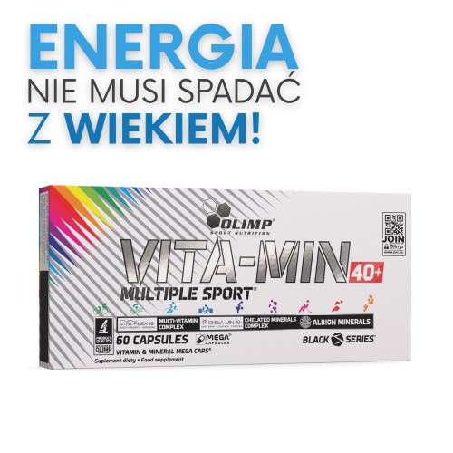 OLIMP Vita-Min Multiple Sport 40+ 60 kapsułek – witaminy i minerały dla aktywnych