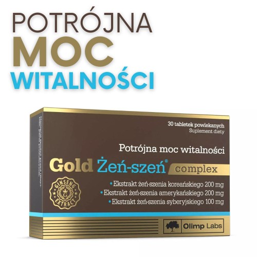 OLIMP Gold Żeń-szeń Complex 30 tabletek – witalność i koncentracja
