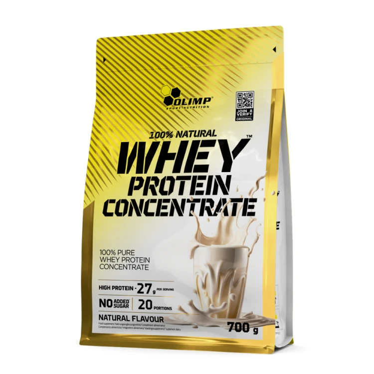 OLIMP 100% Natural Whey Protein Concentrate 700 g – opakowanie z przodu