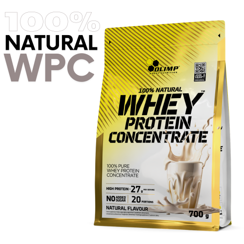 OLIMP 100% Natural Whey Protein Concentrate 700 g – naturalny koncentrat białka WPC