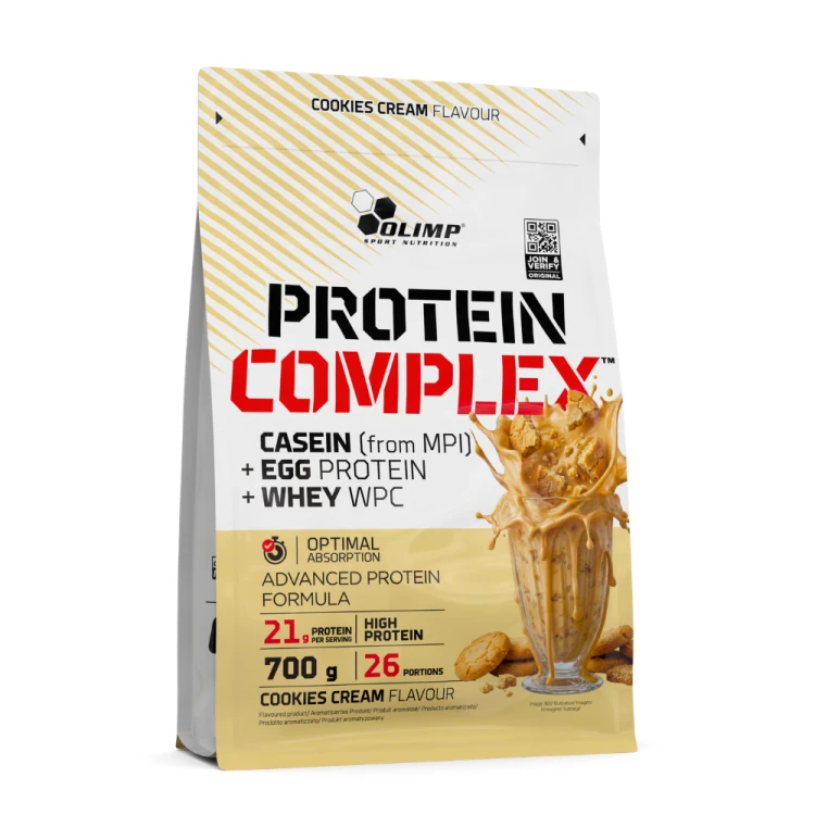 OLIMP Protein Complex Cookies Cream 700 g – ciastko z kremem