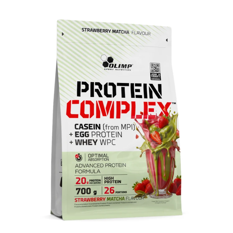 OLIMP Protein Complex Strawberry Matcha 700 g – truskawka i matcha