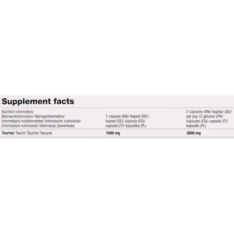 OLIMP Taurine Mega Caps 1500 – 1500 mg tauryny w kapsułce