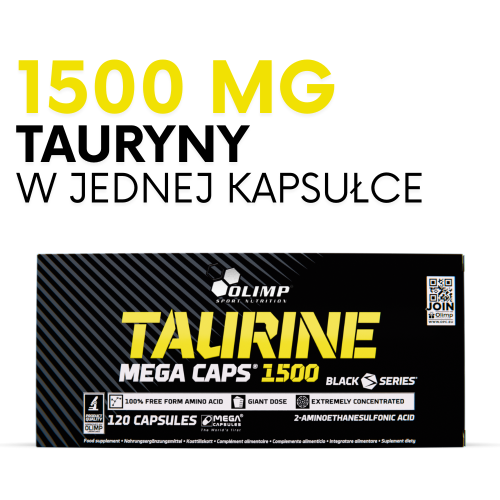 OLIMP Taurine Mega Caps 1500 tauryna 1500 mg 120 kapsułek