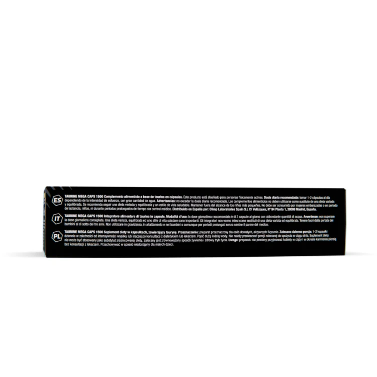 OLIMP Taurine Mega Caps 1500 – dół opakowania