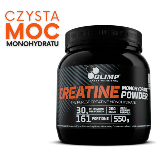 OLIMP Creatine Monohydrate Powder 550 g – czysta moc monohydratu kreatyny