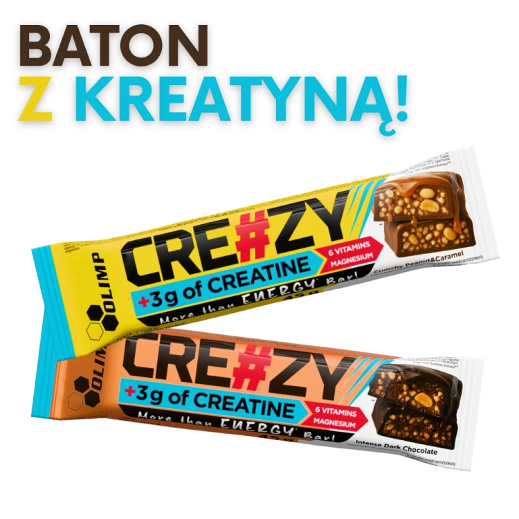 OLIMP CRE#ZY BAR 45 g – baton z 3 g kreatyny, witaminami i magnezem