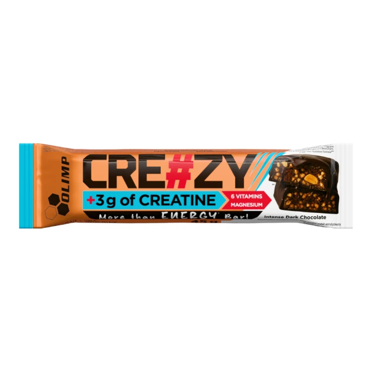 OLIMP CRE#ZY BAR 45 g Intense Dark Chocolate – baton z 3 g kreatyny