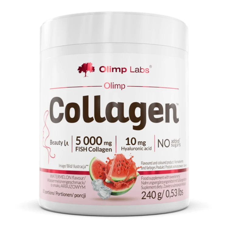 OLIMP Collagen kolagen rybi 5000 mg + kwas hialuronowy 240 g arbuz.png