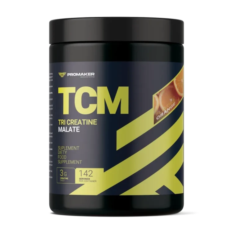 PROMAKER TCM Tri Creatine Malate jabłczan kreatyny 500 g orange.png
