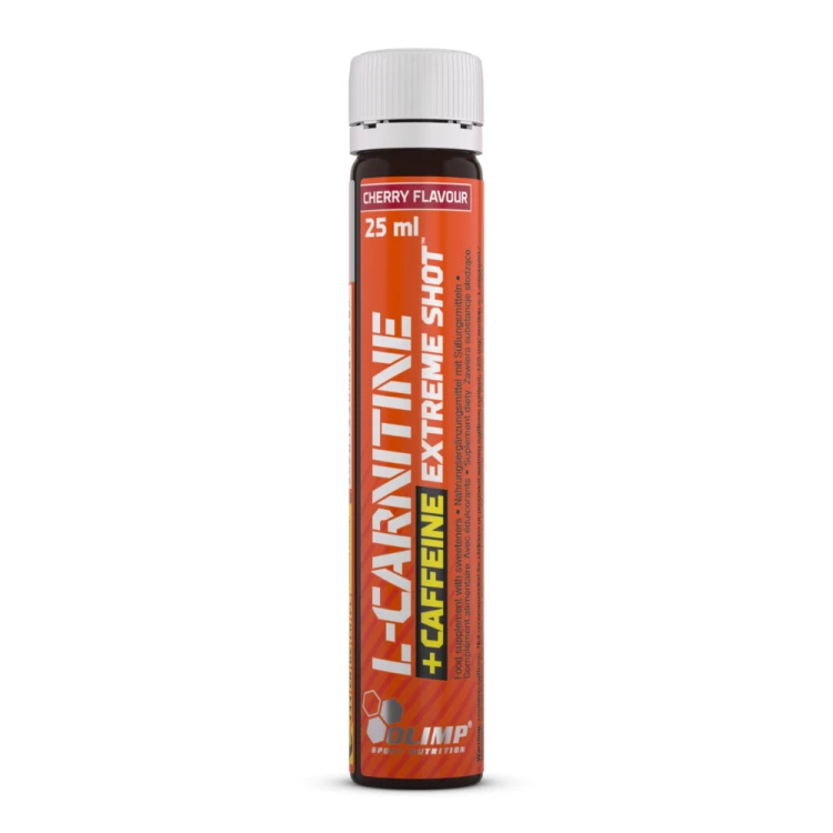 OLIMP L-Carnitine + Caffeine Extreme Shot – L-karnityna z kofeiną 25 ml wiśnia.png