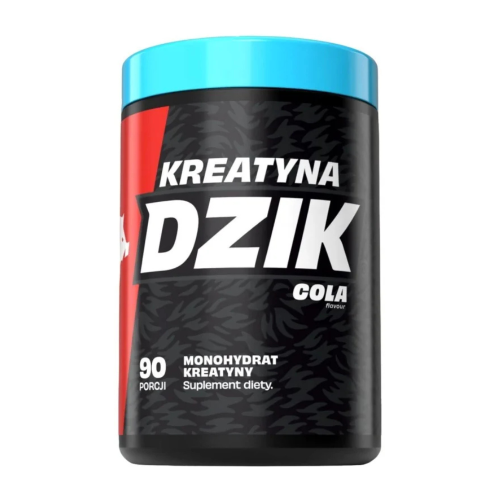 DZIK Kreatyna 369 g Cola – monohydrat kreatyny w proszku, przód opakowania