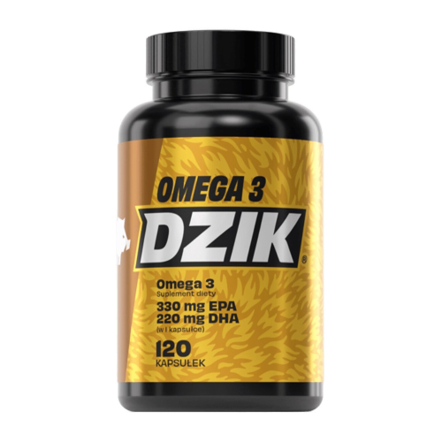 DZIK Omega 3 120 kapsułek – olej rybi EPA i DHA z witaminą E