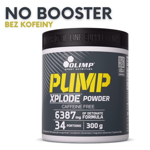 OLIMP Pump Xplode Powder 300 g – booster NO i przedtreningówka bez kofeiny