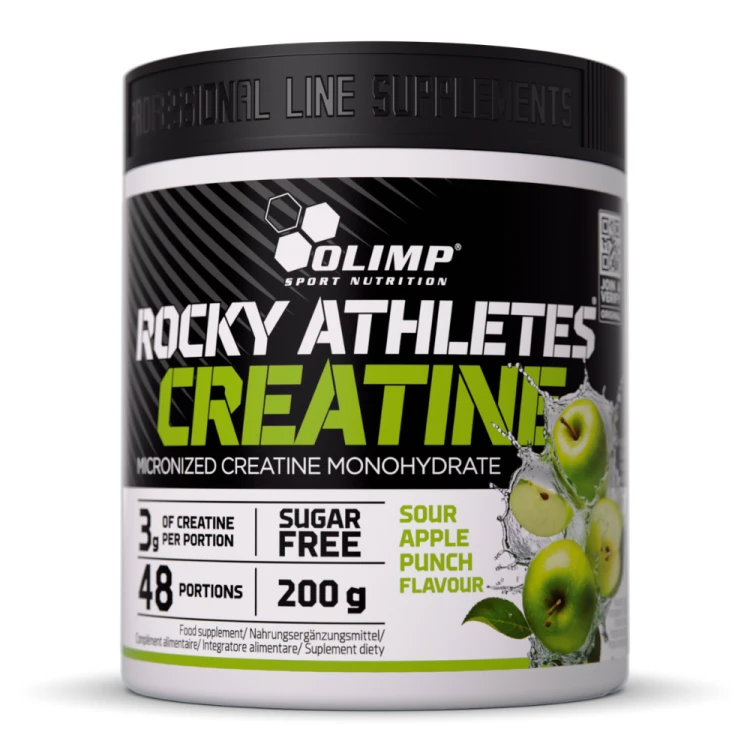 OLIMP Rocky Athletes Creatine Sour Apple Punch 200 g – kreatyna kwaśne jabłko