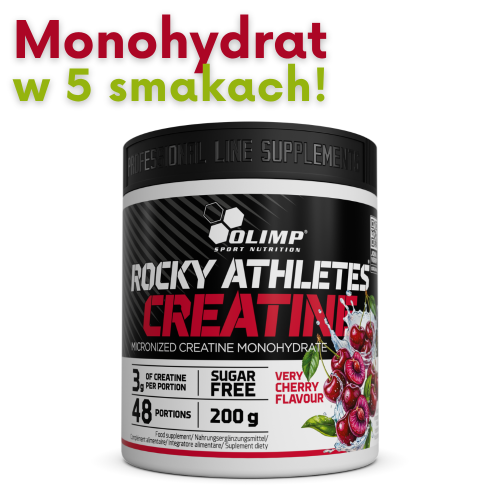 OLIMP Rocky Athletes Creatine 200 g – monohydrat kreatyny z magnezem i witaminą B6