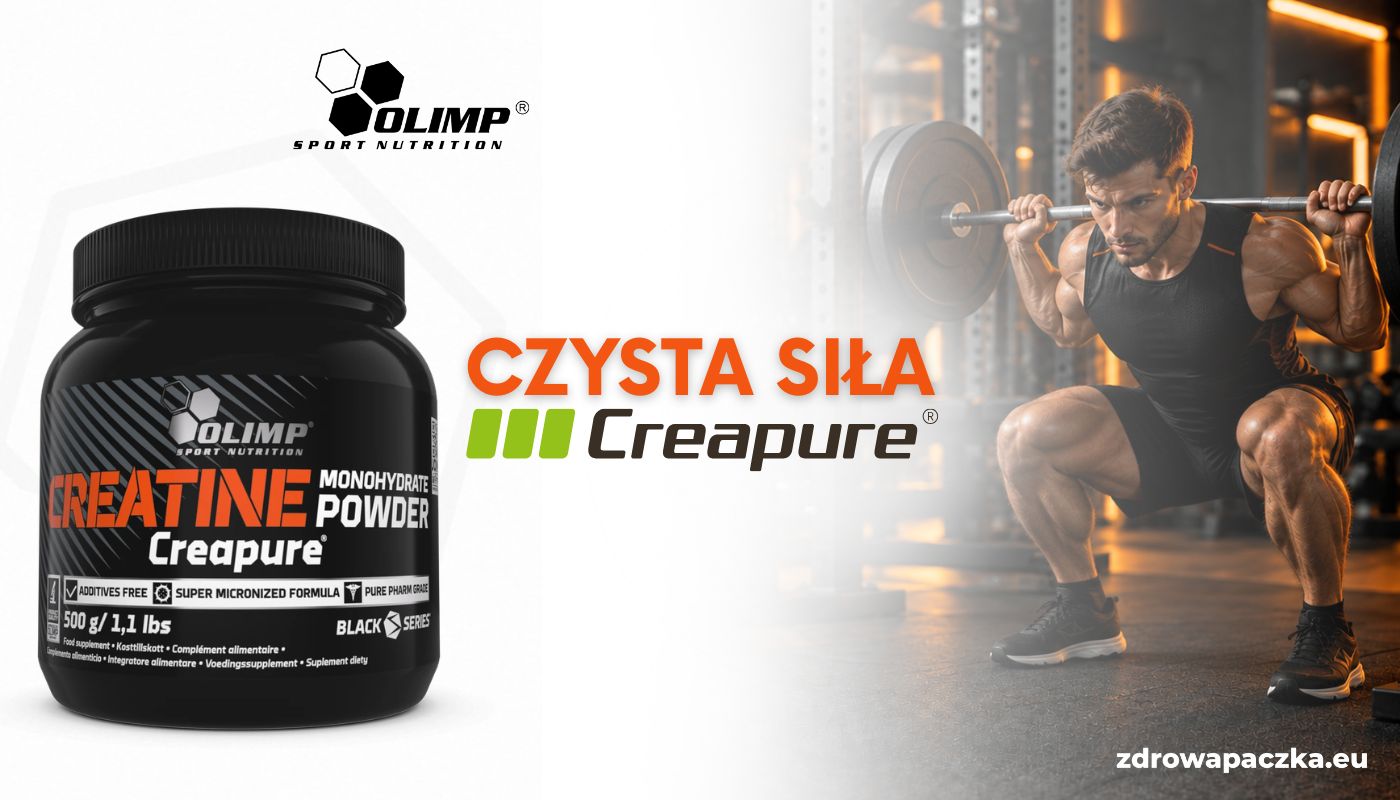 OLIMP Creatine Monohydrate Powder Creapure® 500 g – czysta siła monohydratu kreatyny Creapure®