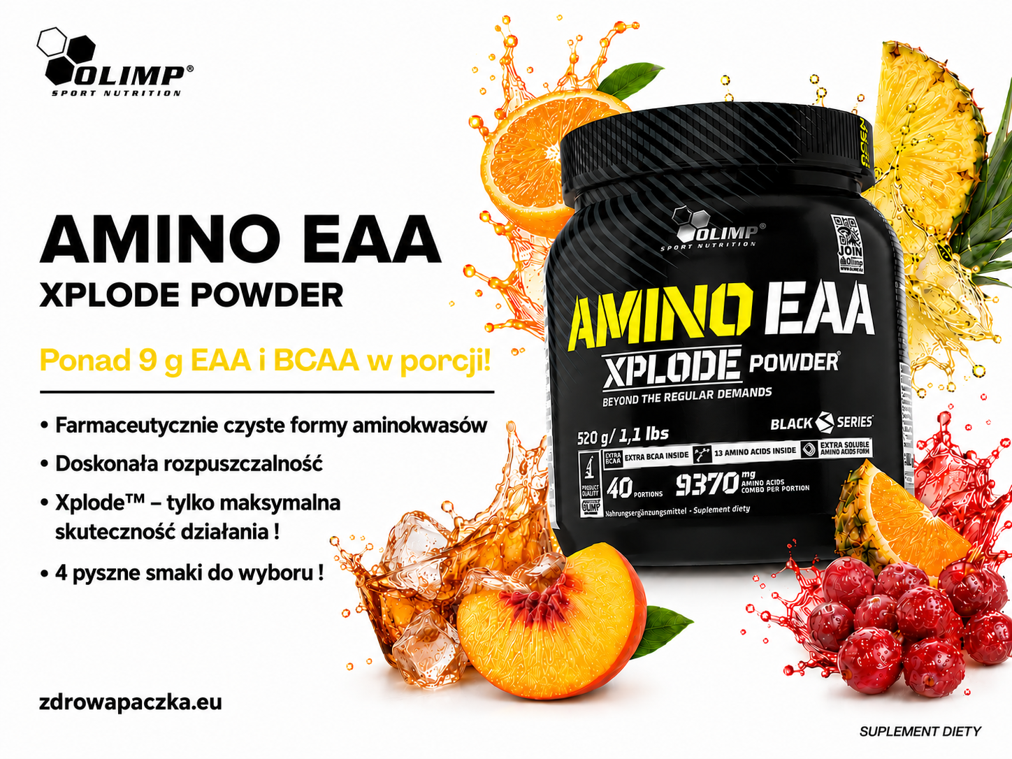 baner Olimp Amino Eaa xplode 520g zdrowapaczka.eu